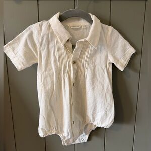 Noralee beau Baby White Romper
